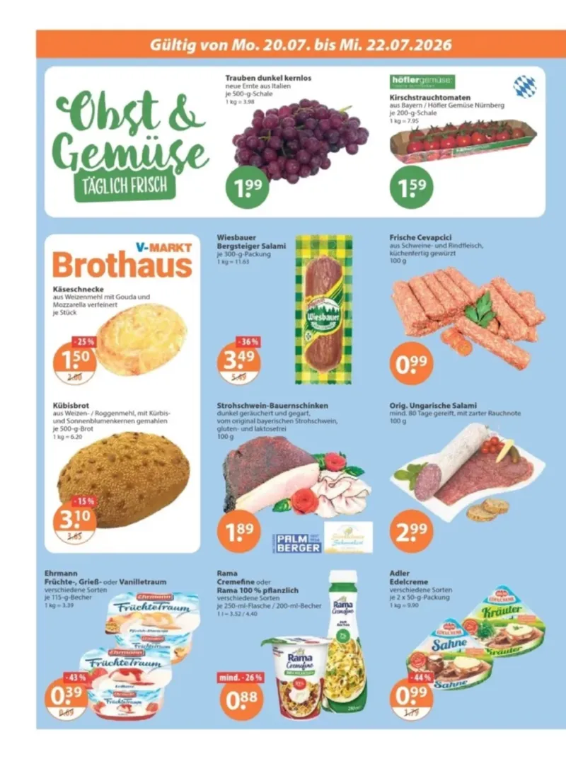 V-Markt Prospekt vom 16.07.2026, Seite 20