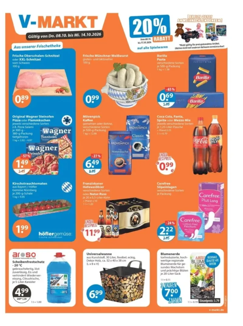V-Markt Prospekt vom 08.10.2026, Seite 1