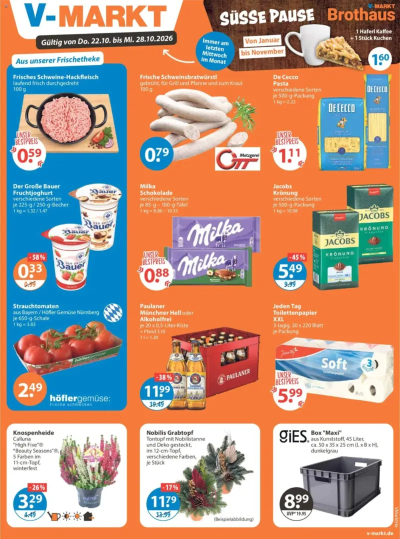 V-Markt Prospekt vom 22.10.2026, Seite 1