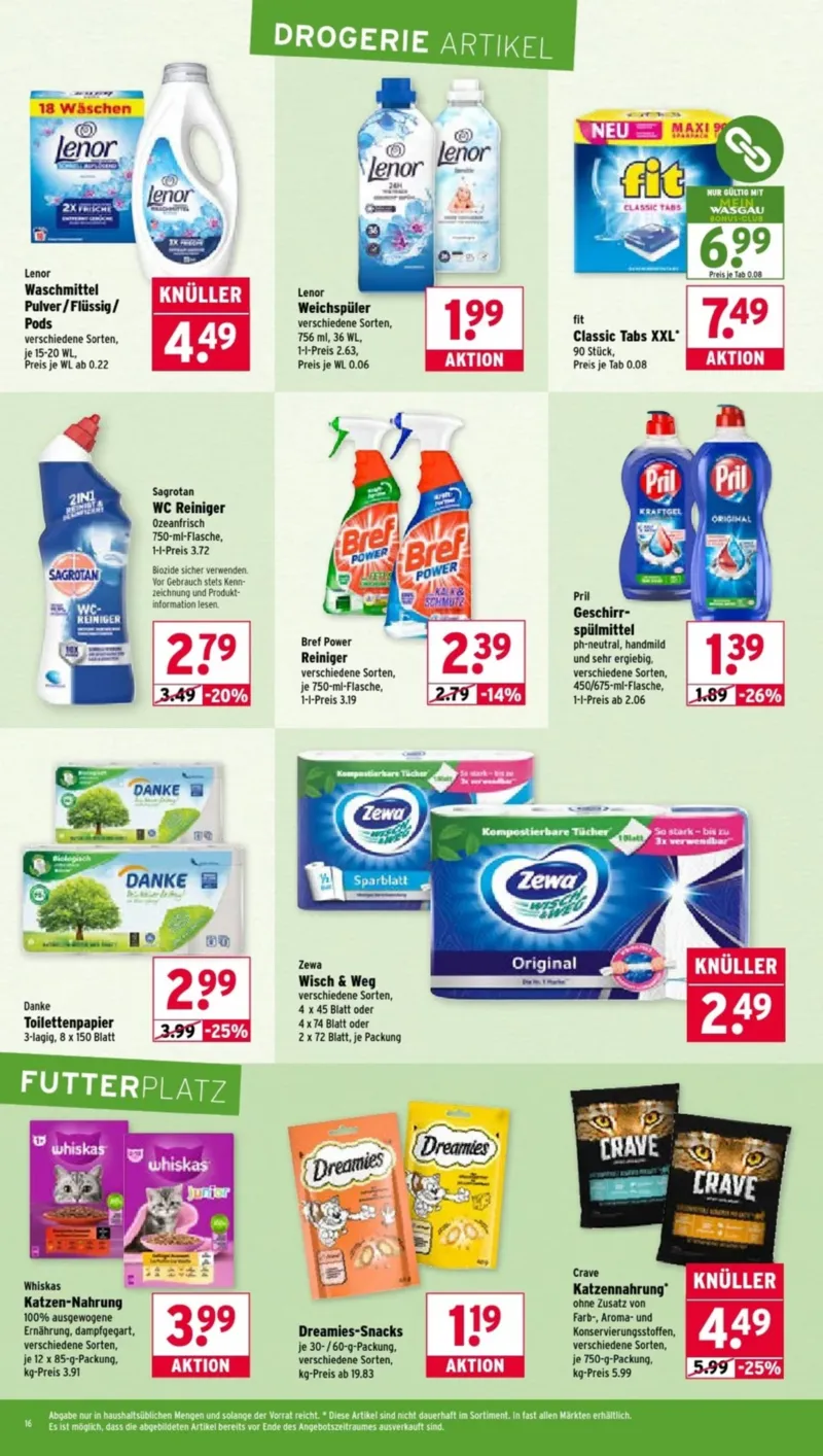 Wasgau Prospekt vom 20.10.2025, Seite 16 Wasgau Prospekt vom 20.10.2025, Seite 16