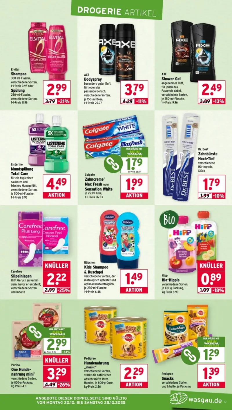 Wasgau Prospekt vom 20.10.2025, Seite 17 Wasgau Prospekt vom 20.10.2025, Seite 17