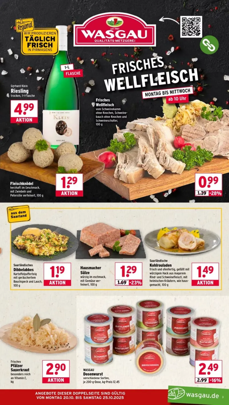 Wasgau Prospekt vom 20.10.2025, Seite 3 Wasgau Prospekt vom 20.10.2025, Seite 3