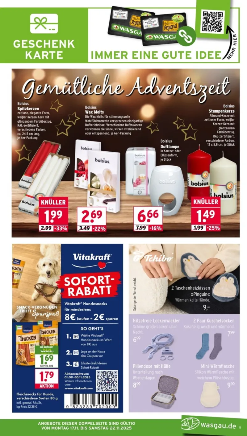 Wasgau Prospekt vom 17.11.2025, Seite 15