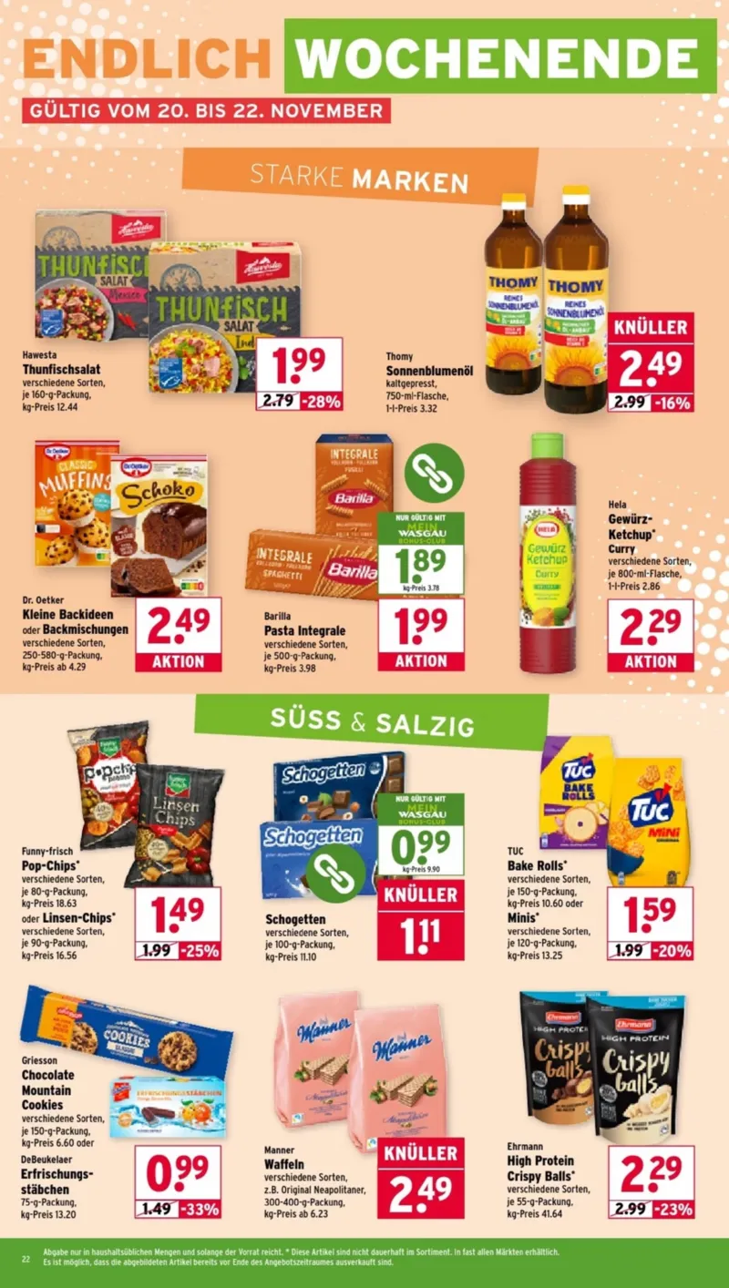 Wasgau Prospekt vom 17.11.2025, Seite 22