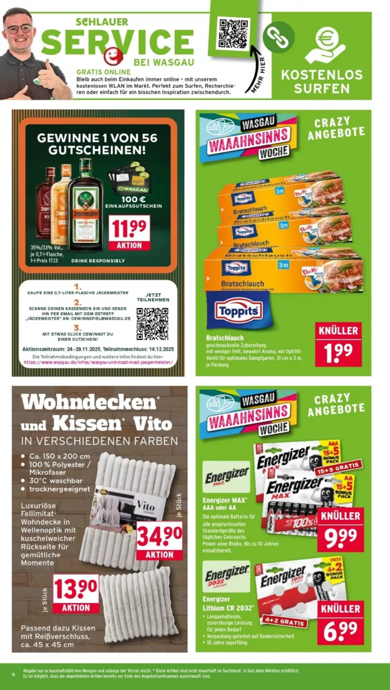Wasgau Prospekt vom 24.11.2025, Seite 18