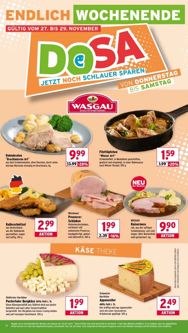 Wasgau Prospekt vom 24.11.2025, Seite 22