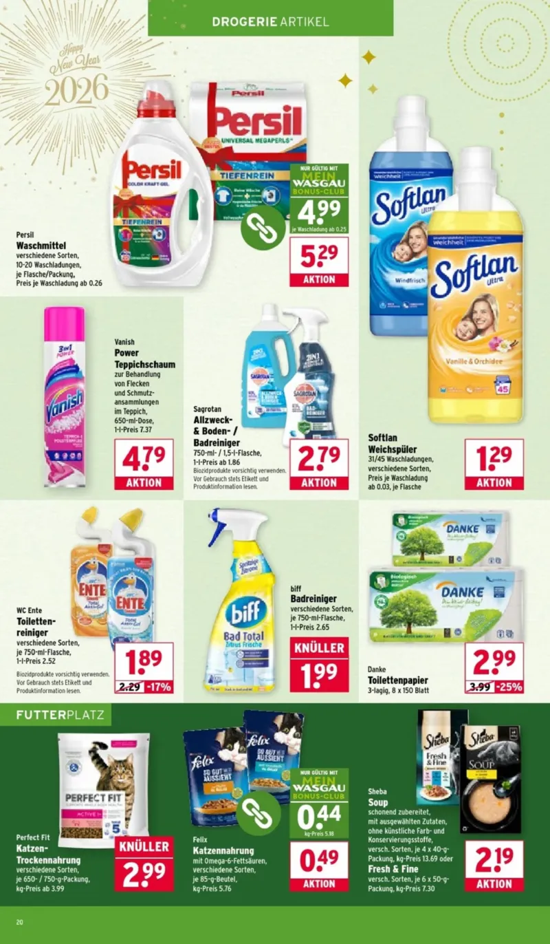 Wasgau Prospekt vom 29.12.2025, Seite 20