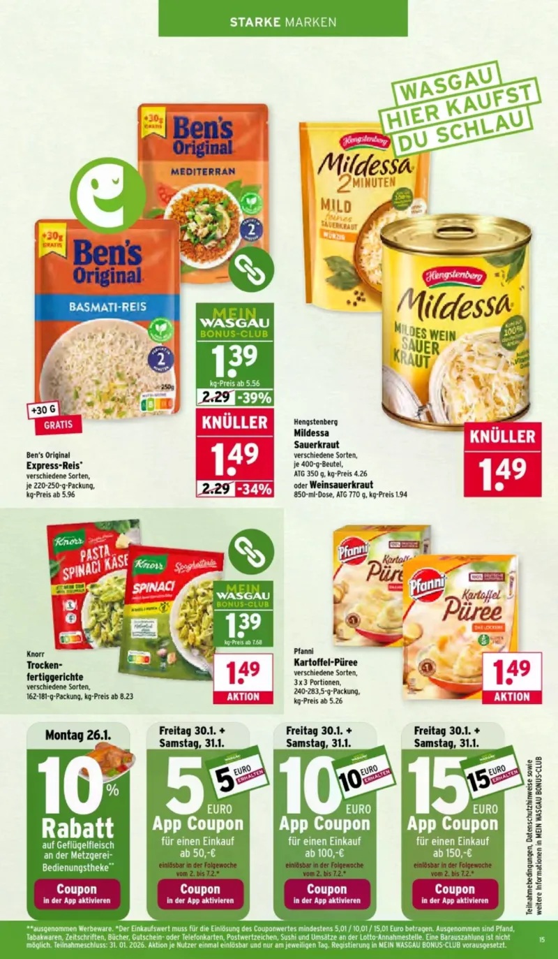 Wasgau Prospekt vom 26.01.2026, Seite 15