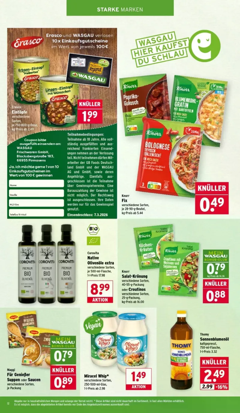 Wasgau Prospekt vom 23.02.2026, Seite 12