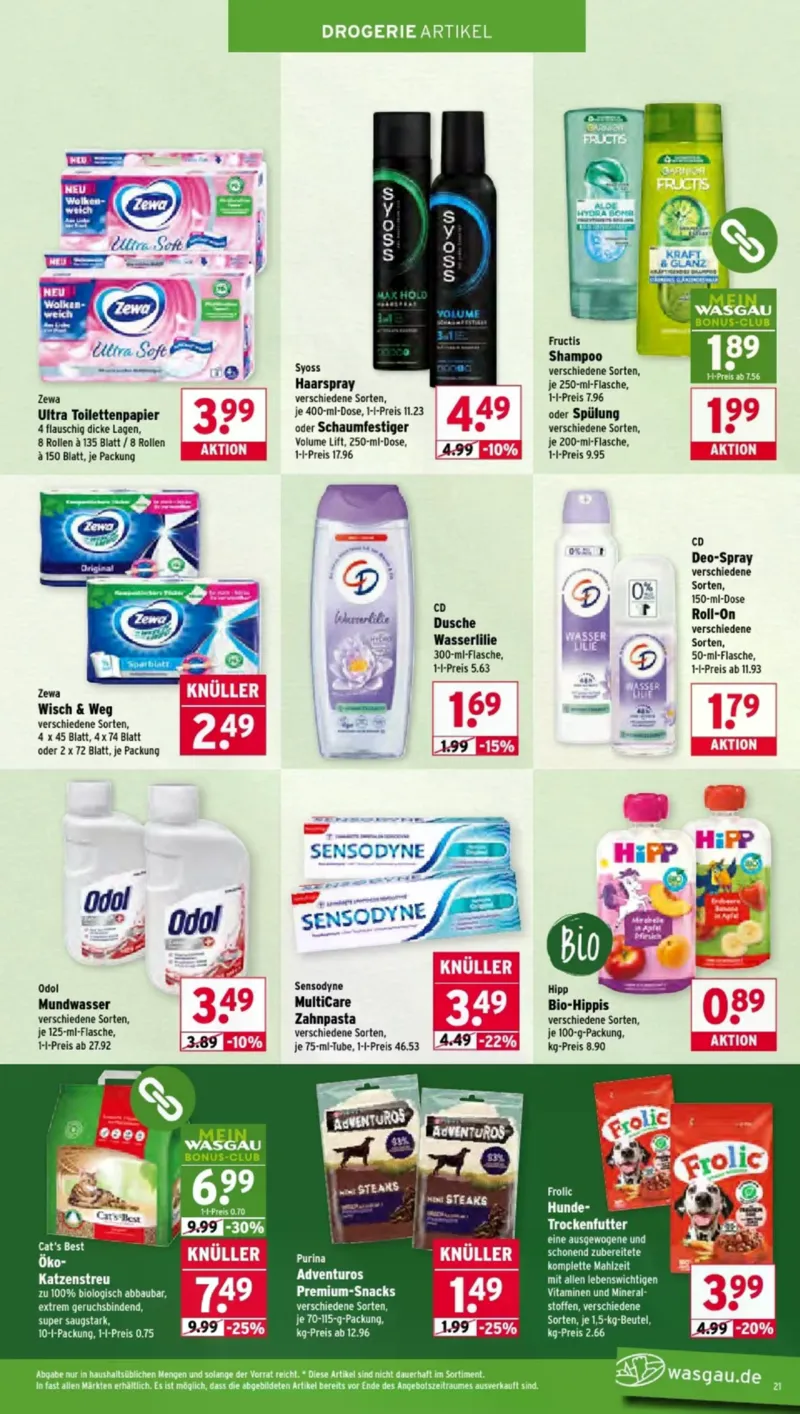 Wasgau Prospekt vom 09.03.2026, Seite 21