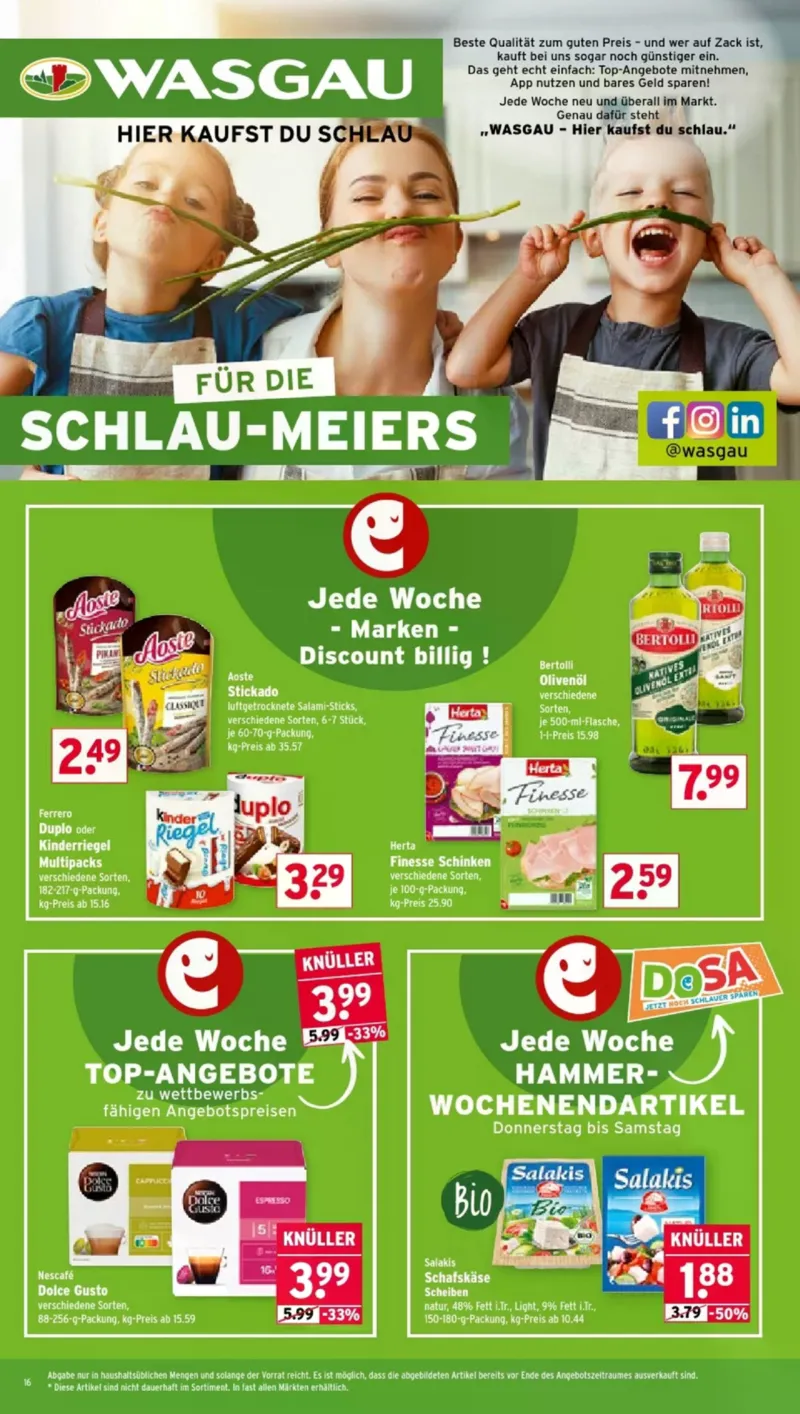 Wasgau Prospekt vom 16.03.2026, Seite 16