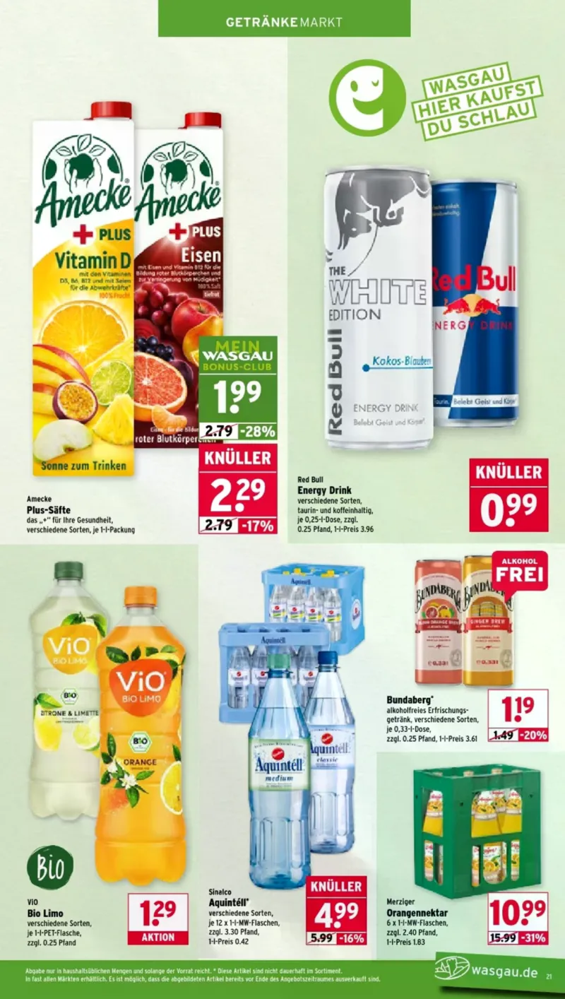 Wasgau Prospekt vom 16.03.2026, Seite 21