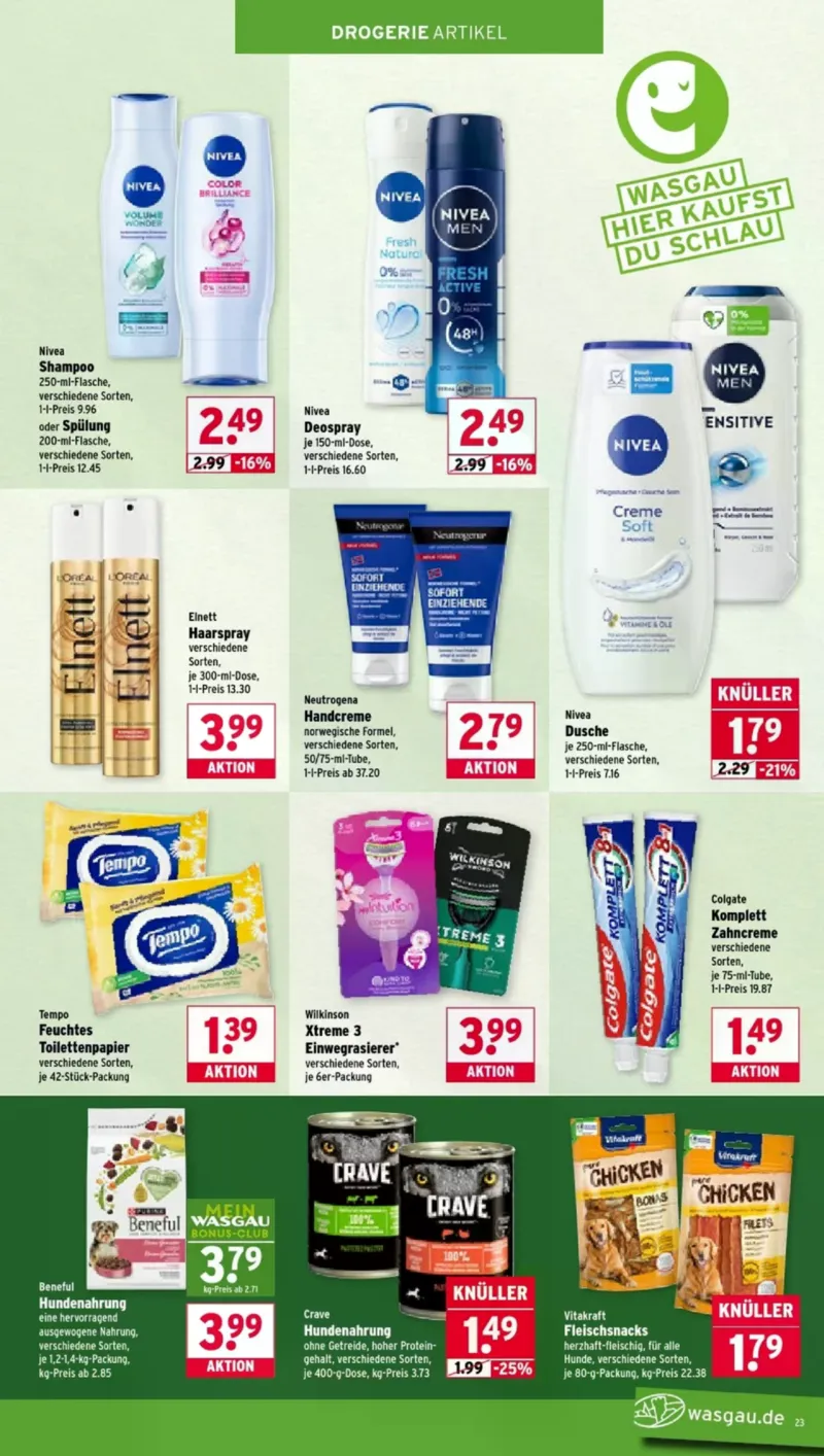Wasgau Prospekt vom 16.03.2026, Seite 23