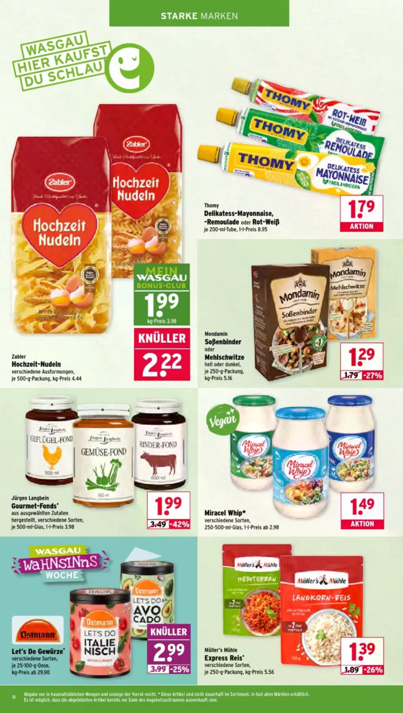 Wasgau Prospekt vom 23.03.2026, Seite 16