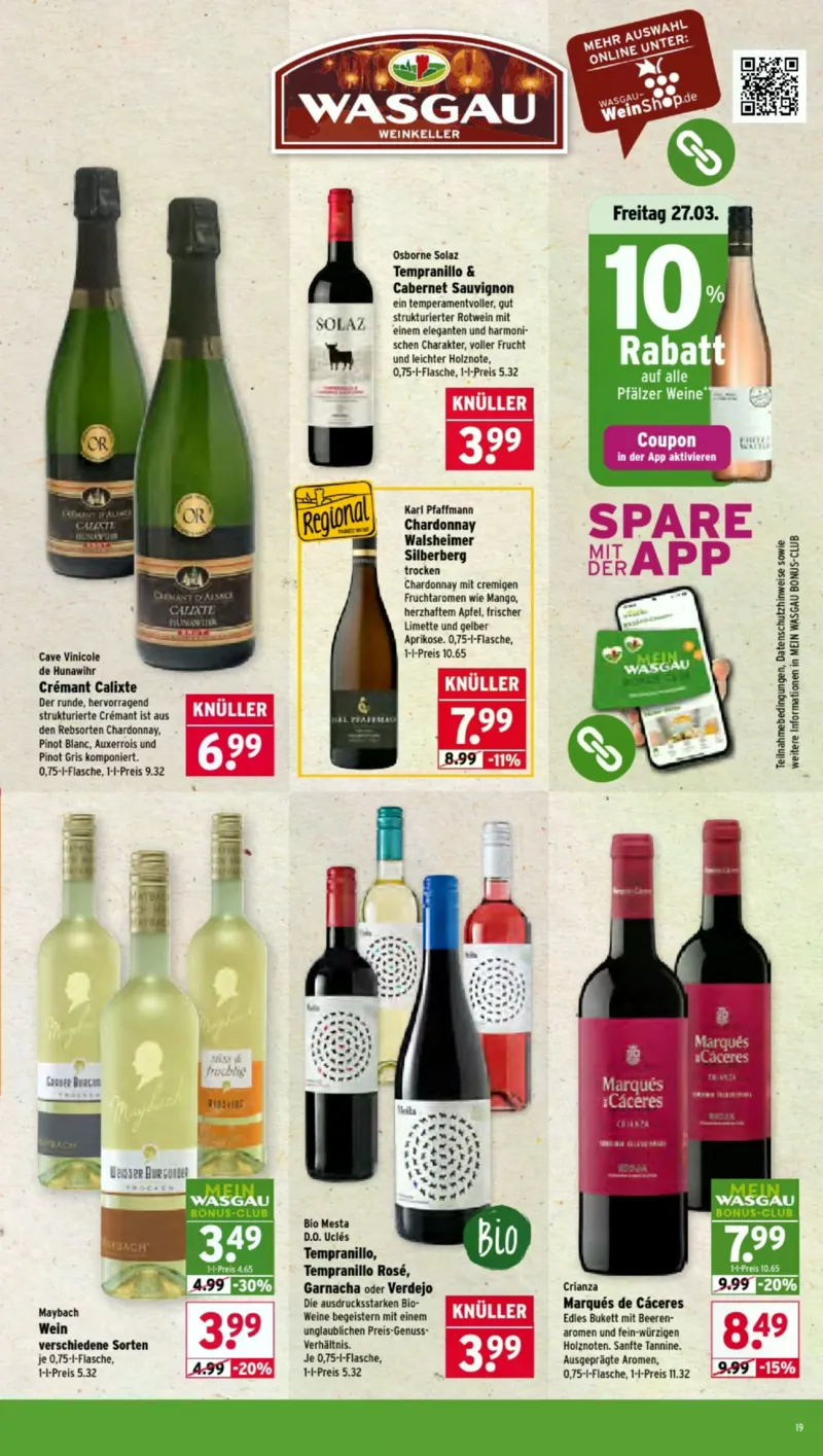 Wasgau Prospekt vom 23.03.2026, Seite 19