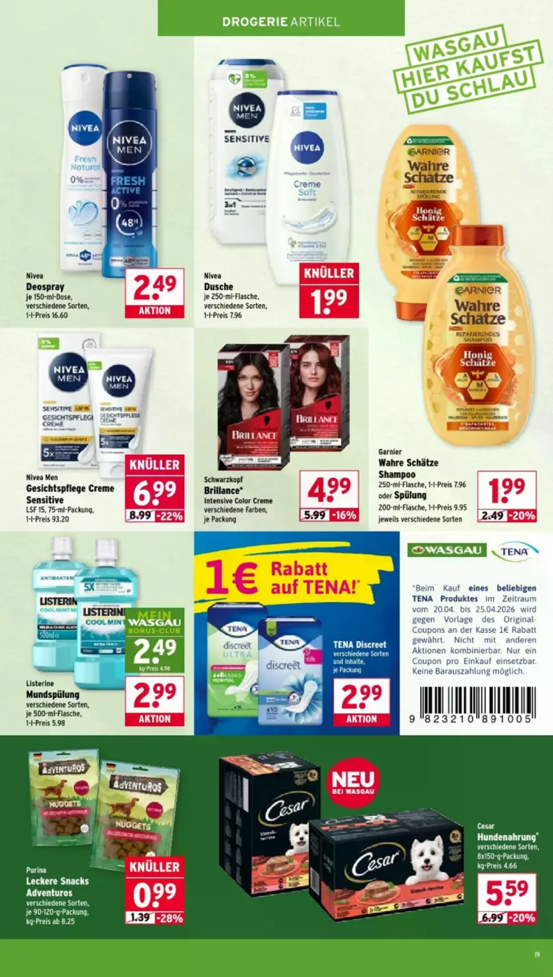 Wasgau Prospekt vom 20.04.2026, Seite 19