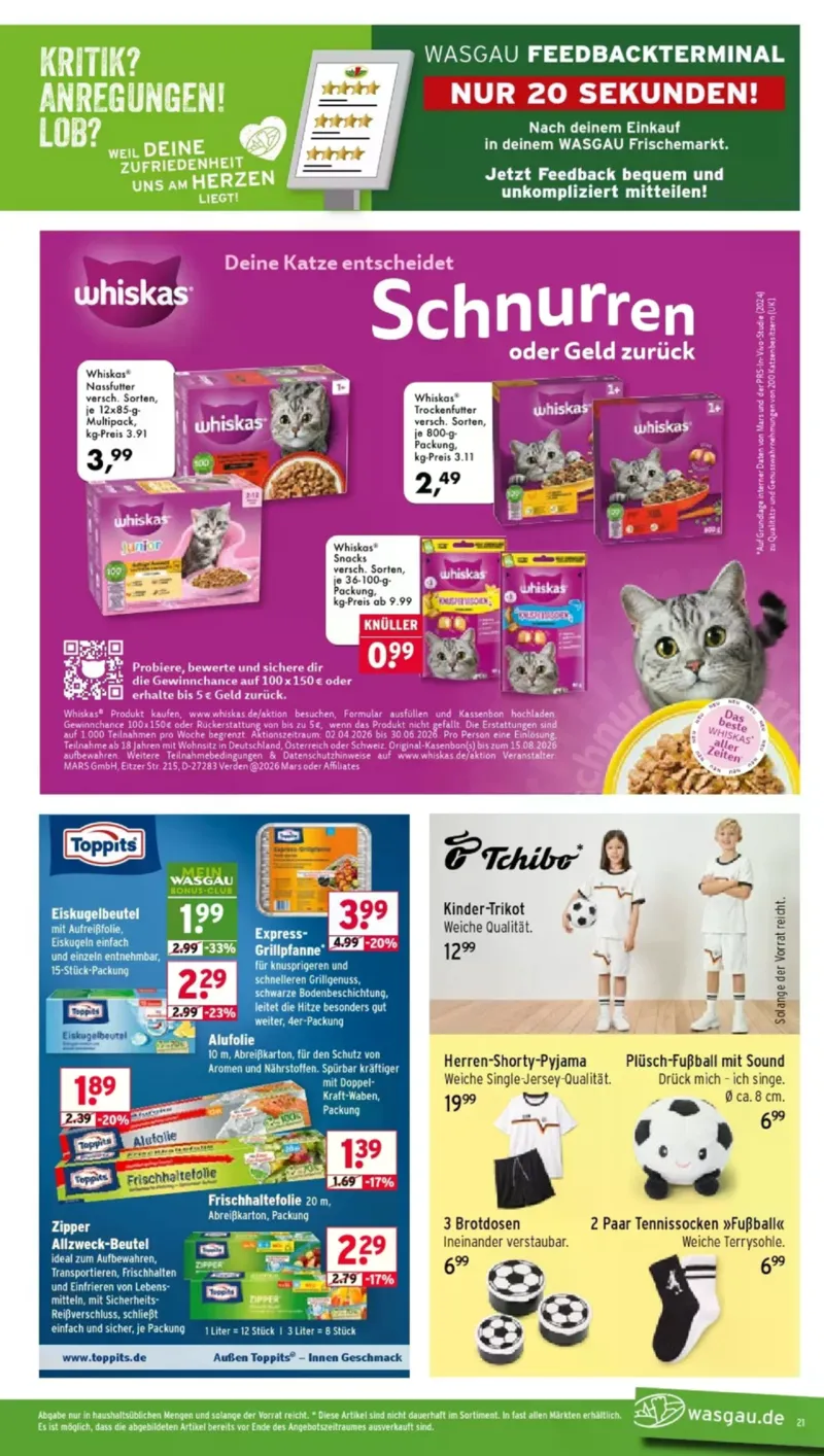 Wasgau Prospekt vom 20.04.2026, Seite 21