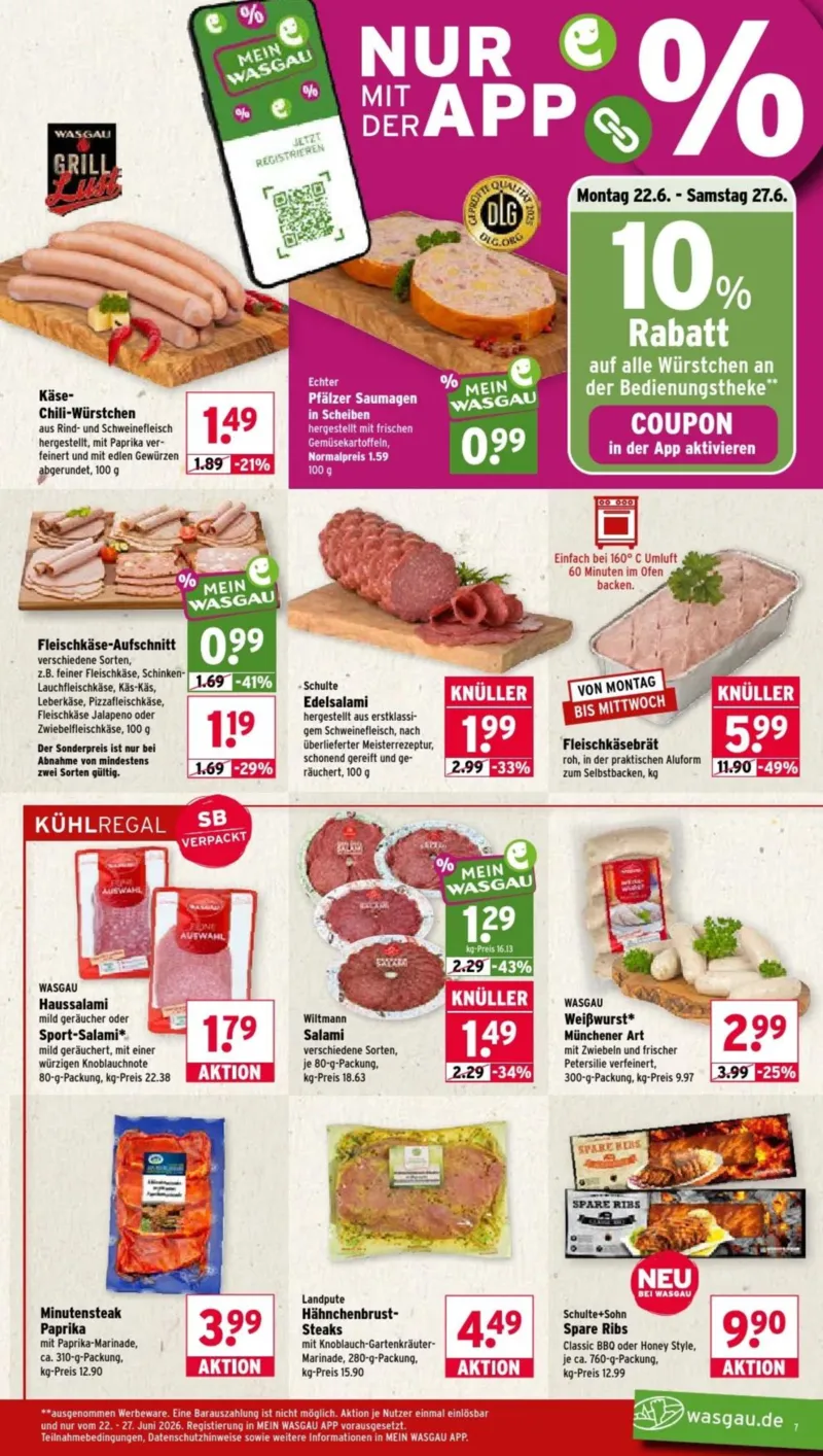 Wasgau Prospekt vom 22.06.2026, Seite 6