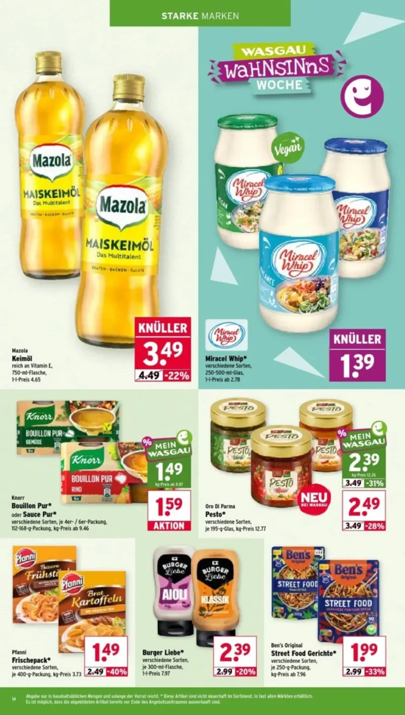 Wasgau Prospekt vom 27.07.2026, Seite 14