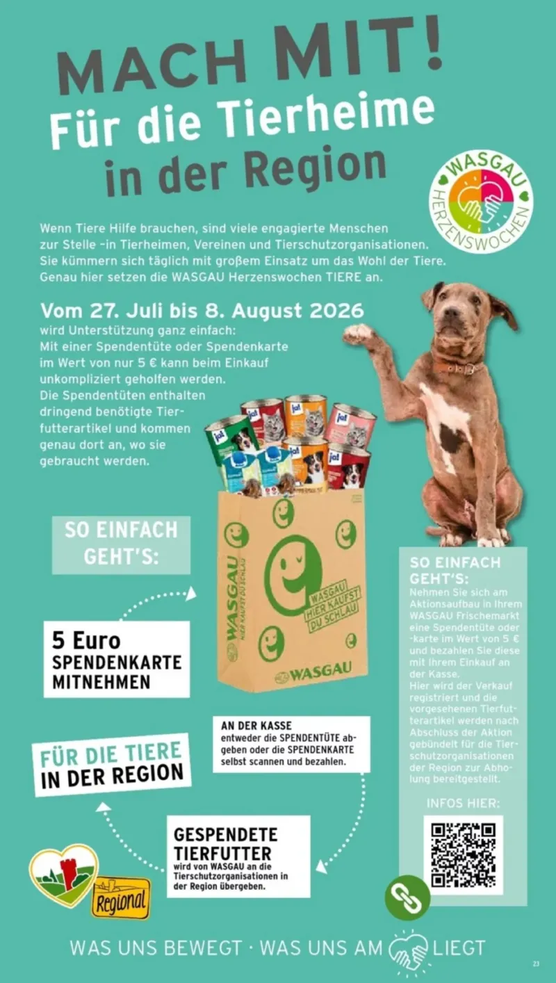 Wasgau Prospekt vom 27.07.2026, Seite 23