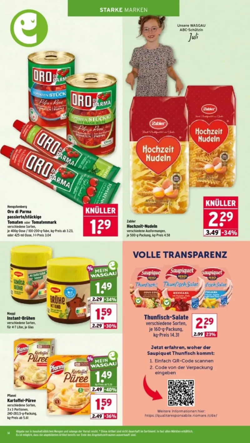 Wasgau Prospekt vom 03.08.2026, Seite 14