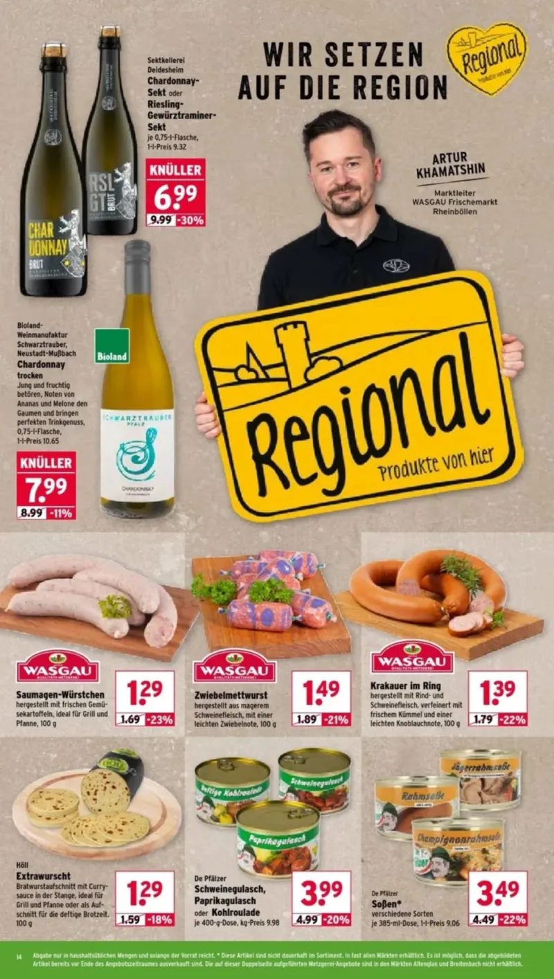 Wasgau Prospekt vom 10.08.2026, Seite 14