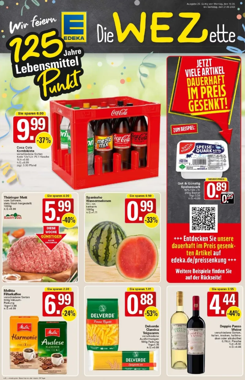 WEZ Prospekt vom 16.06.2025, Seite 1