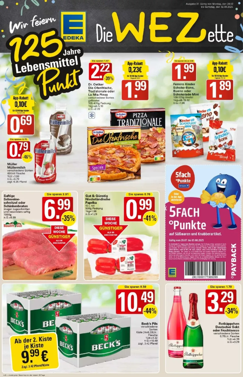 WEZ Prospekt vom 28.07.2025, Seite 1