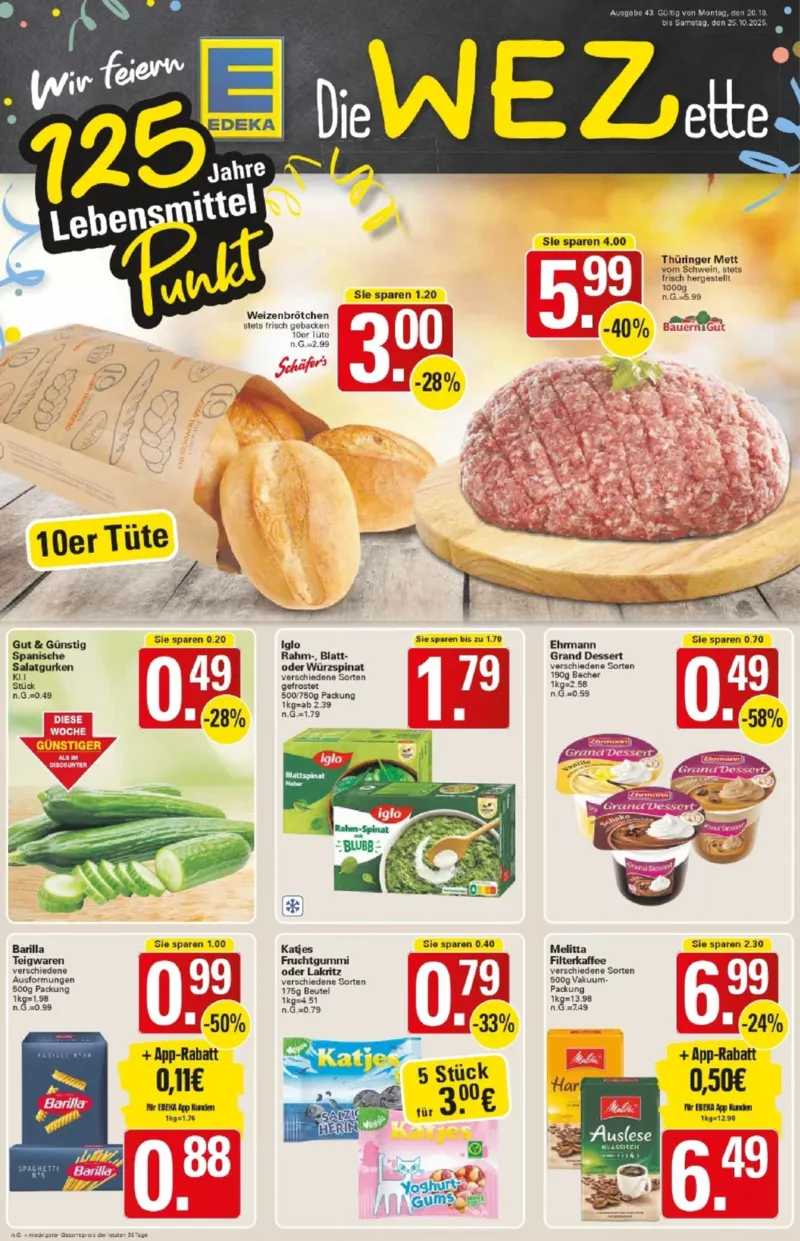 WEZ Prospekt vom 20.10.2025, Seite 1