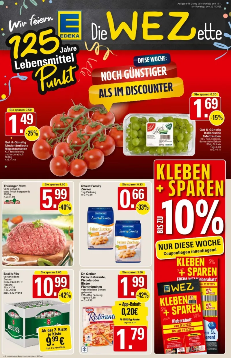 WEZ Prospekt vom 17.11.2025, Seite 1