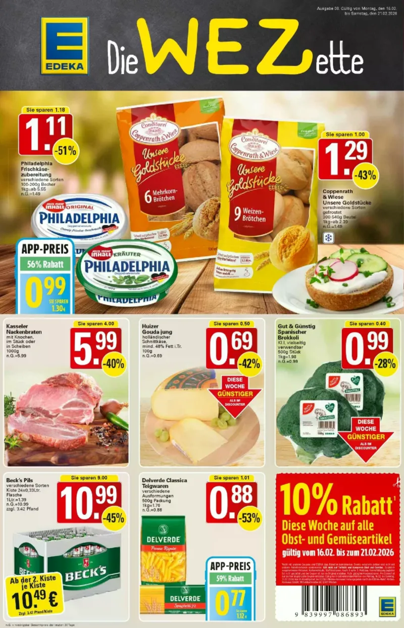 WEZ Prospekt vom 16.02.2026, Seite 1