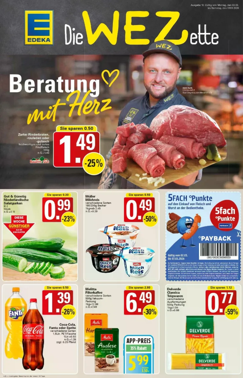 WEZ Prospekt vom 02.03.2026, Seite 1