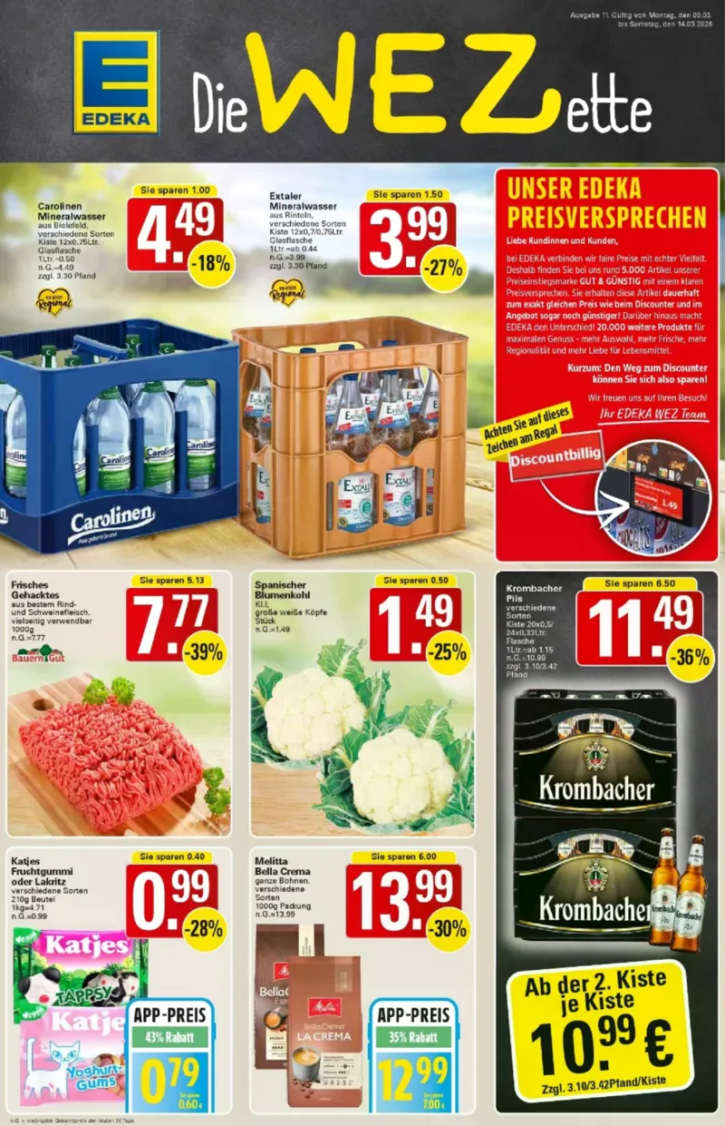 WEZ Prospekt vom 09.03.2026, Seite 1