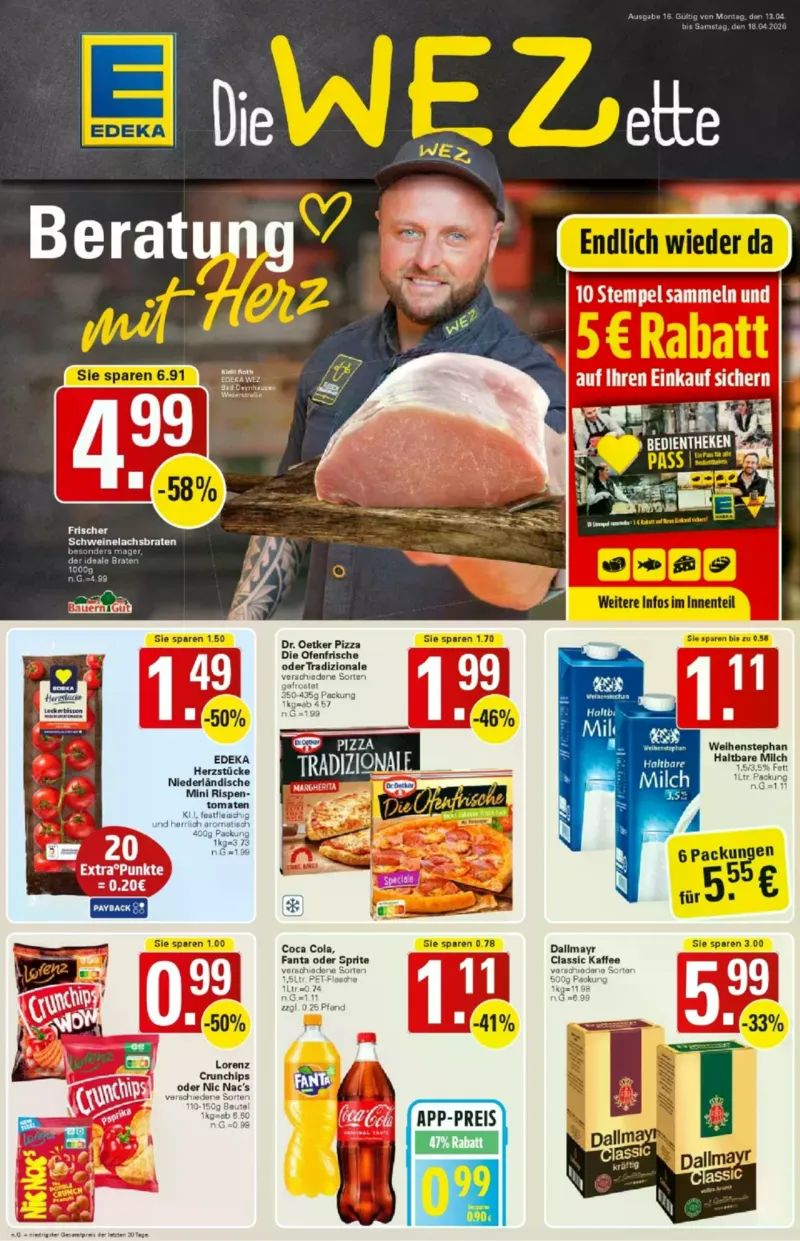 WEZ Prospekt vom 13.04.2026, Seite 1