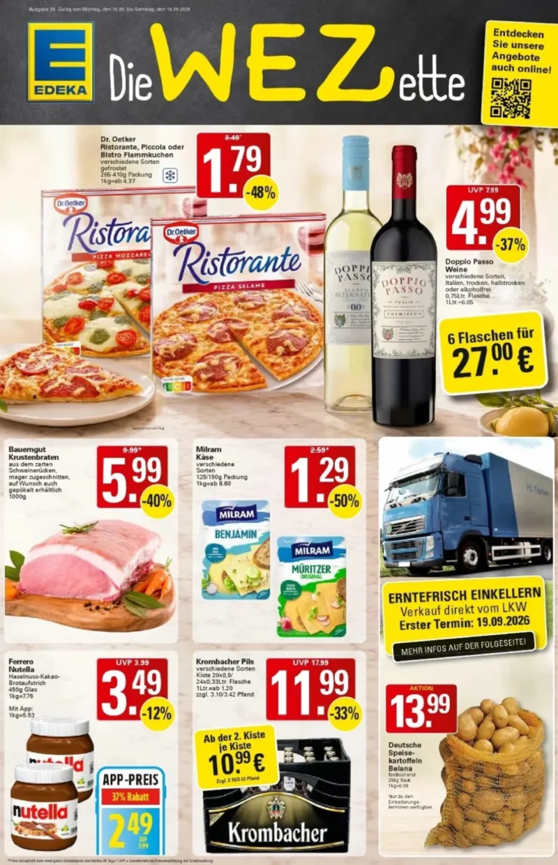 WEZ Prospekt vom 14.09.2026, Seite 1