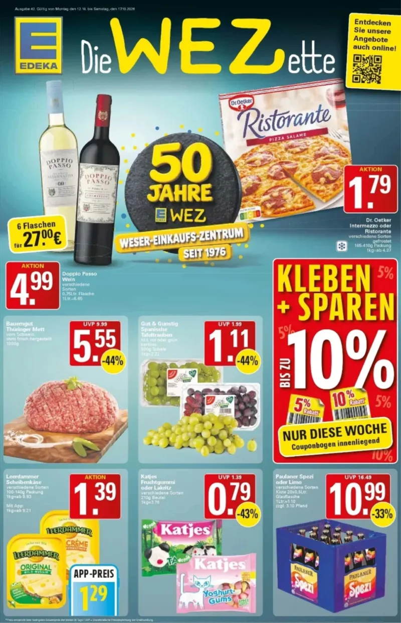 WEZ Prospekt vom 12.10.2026, Seite 1