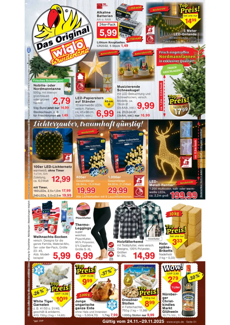 Wiglo Wunderland Prospekt vom 24.11.2025, Seite 1