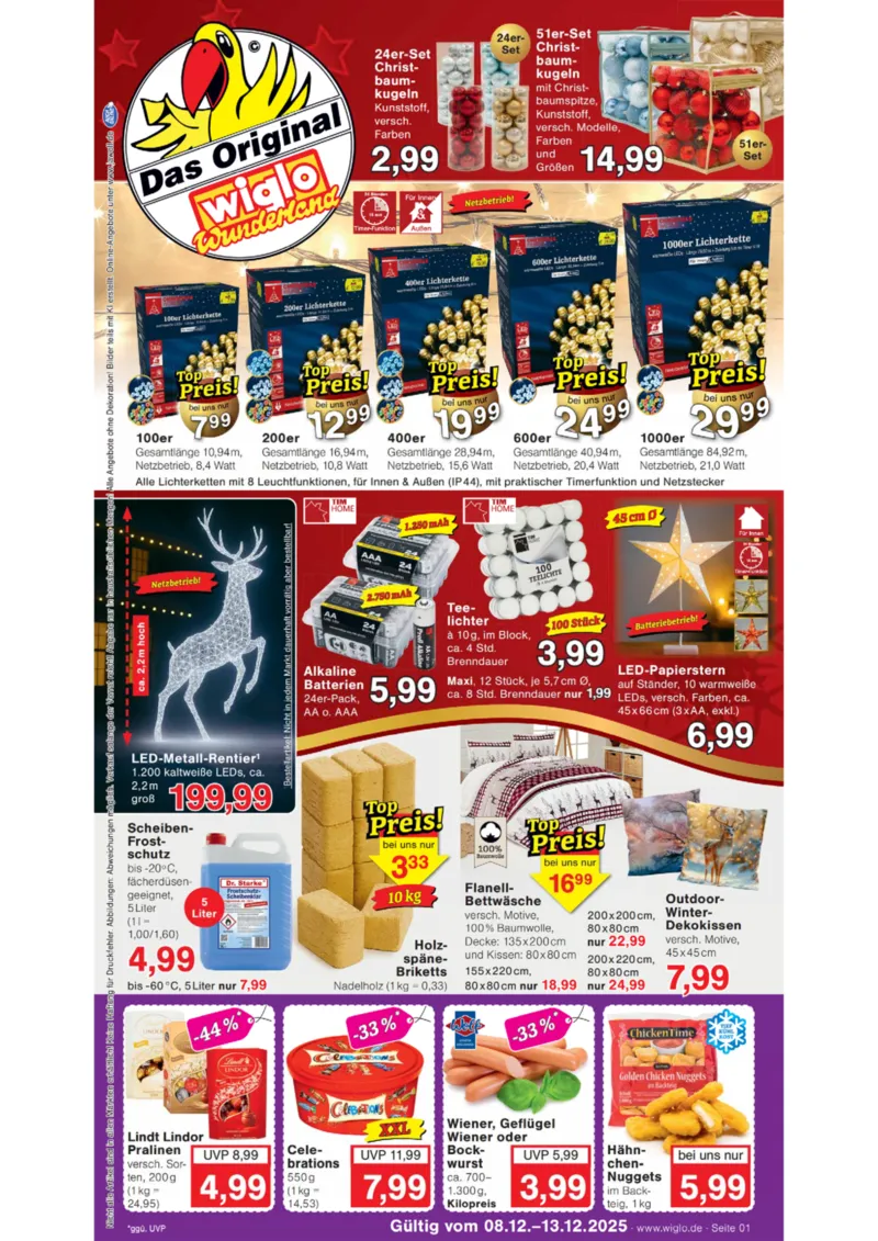 Wiglo Wunderland Prospekt vom 08.12.2025, Seite 1
