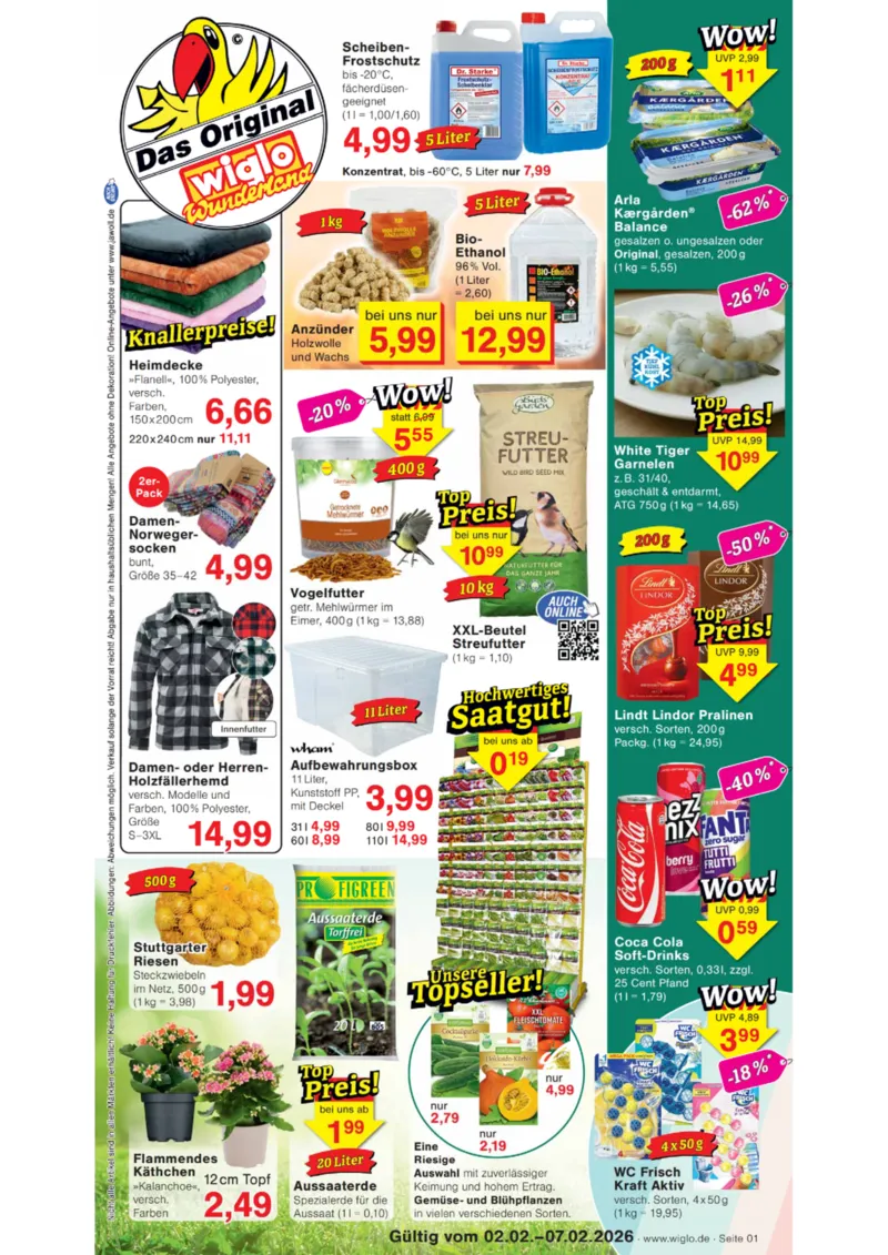 Wiglo Wunderland Prospekt vom 02.02.2026, Seite 1