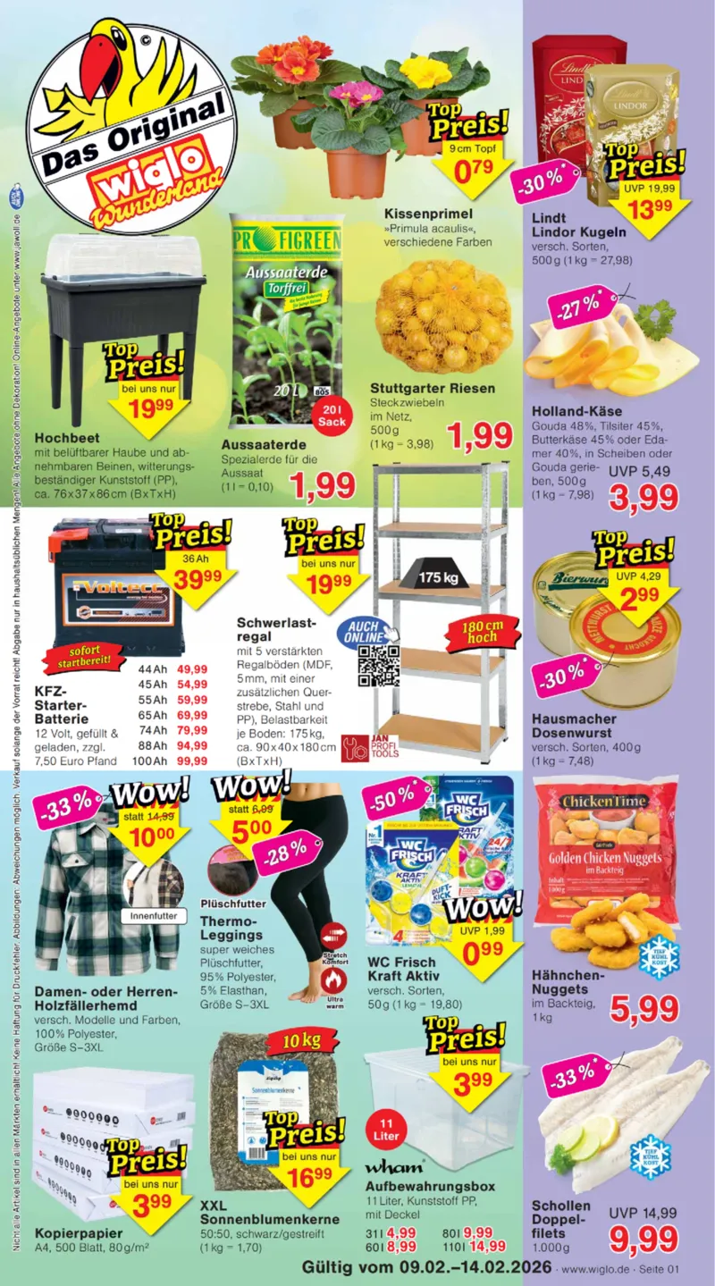 Wiglo Wunderland Prospekt vom 09.02.2026, Seite 1