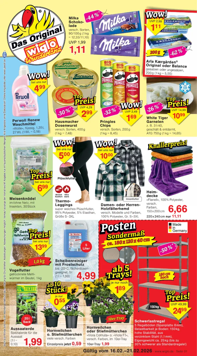 Wiglo Wunderland Prospekt vom 16.02.2026, Seite 1