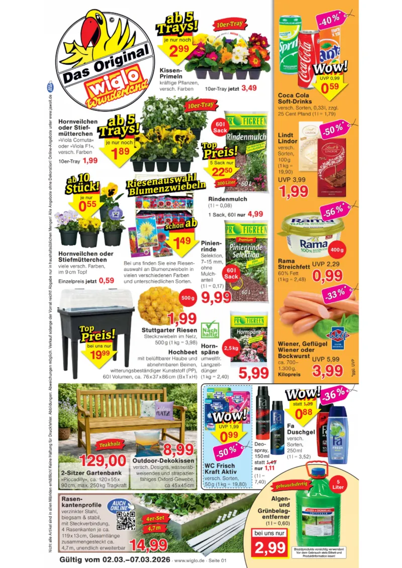 Wiglo Wunderland Prospekt vom 02.03.2026, Seite 1