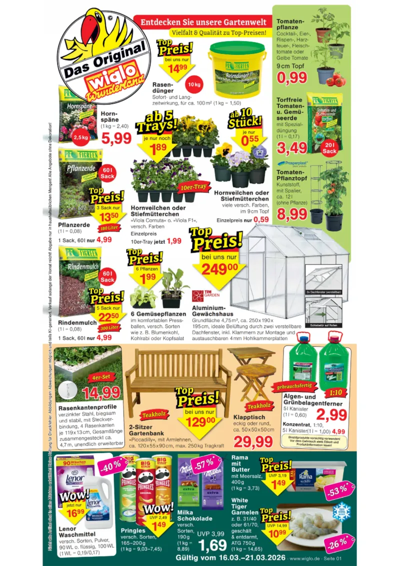 Wiglo Wunderland Prospekt vom 16.03.2026, Seite 1