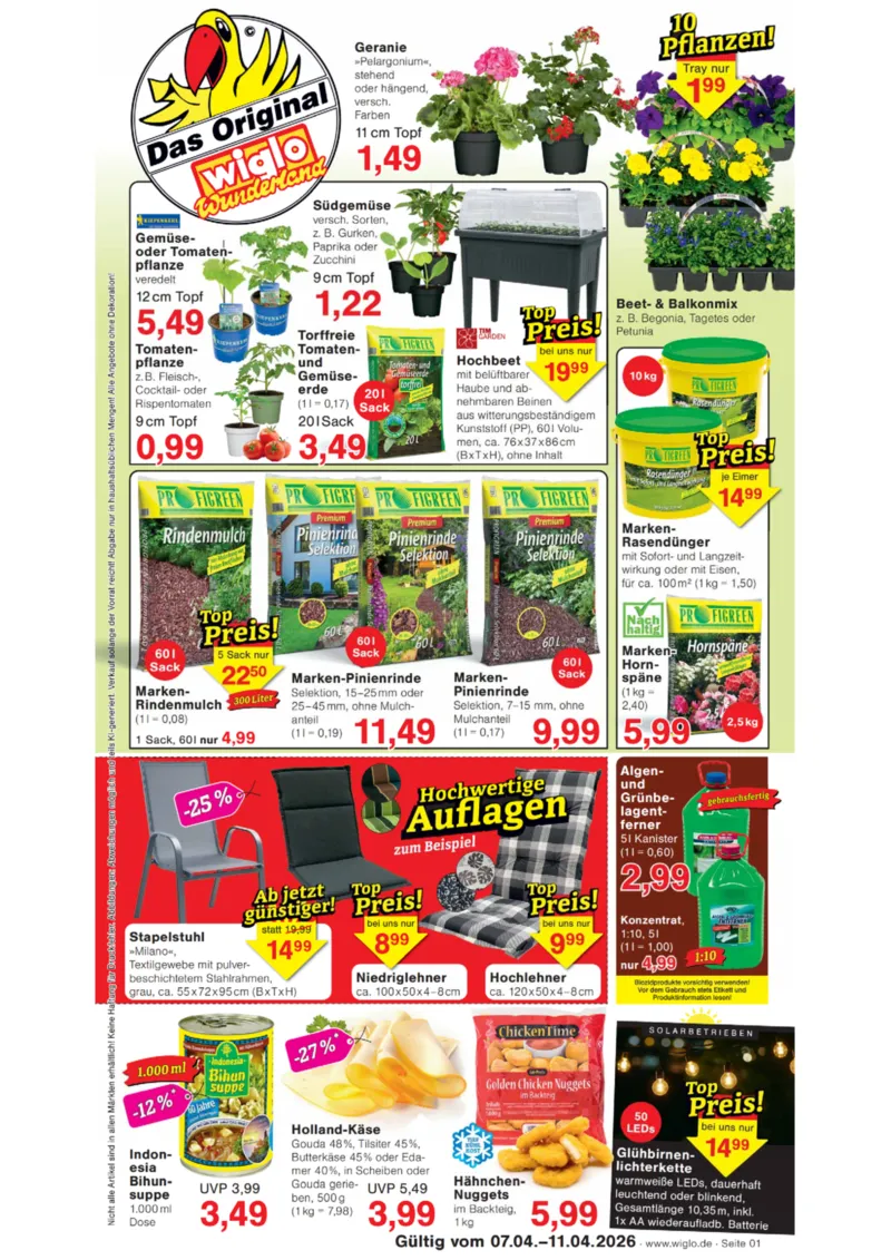 Wiglo Wunderland Prospekt vom 07.04.2026, Seite 1