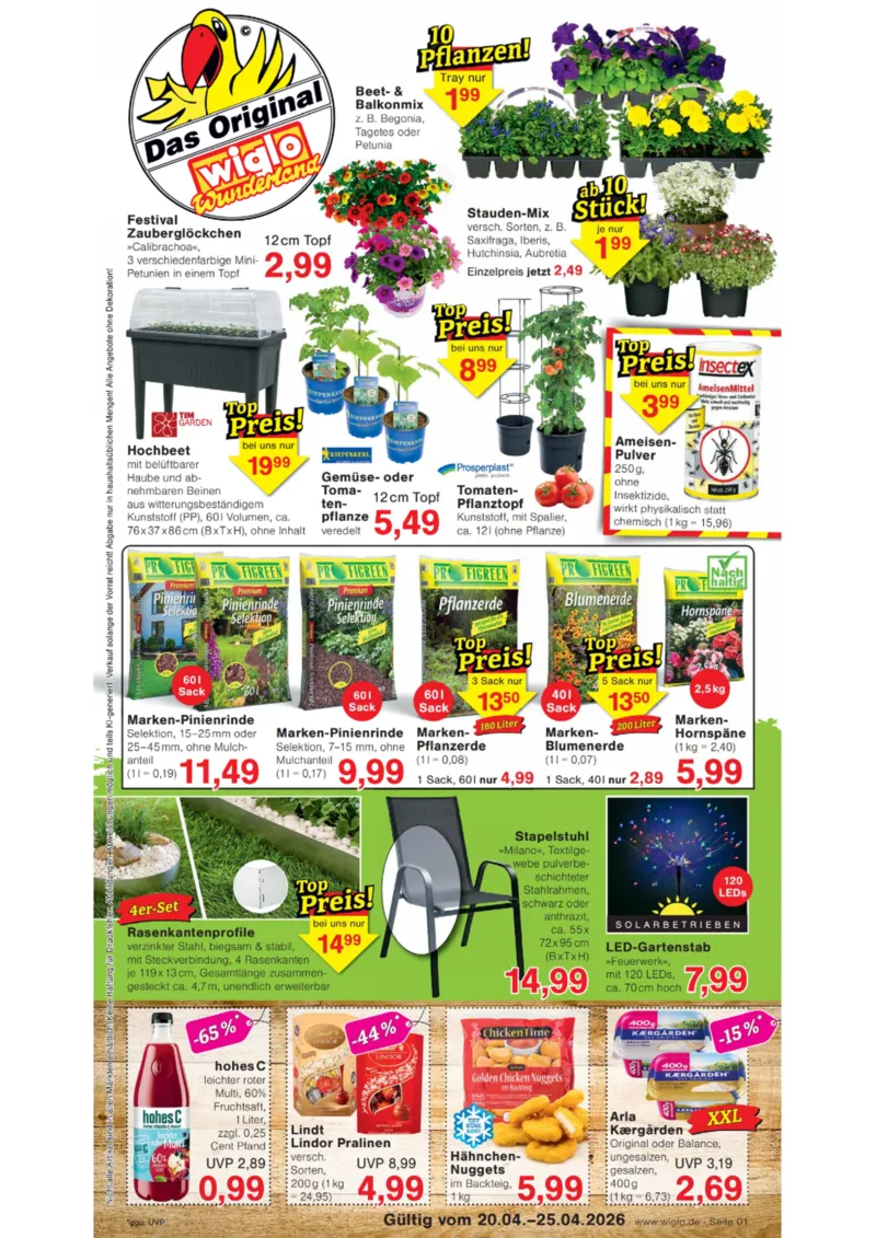 Wiglo Wunderland Prospekt vom 20.04.2026, Seite 1