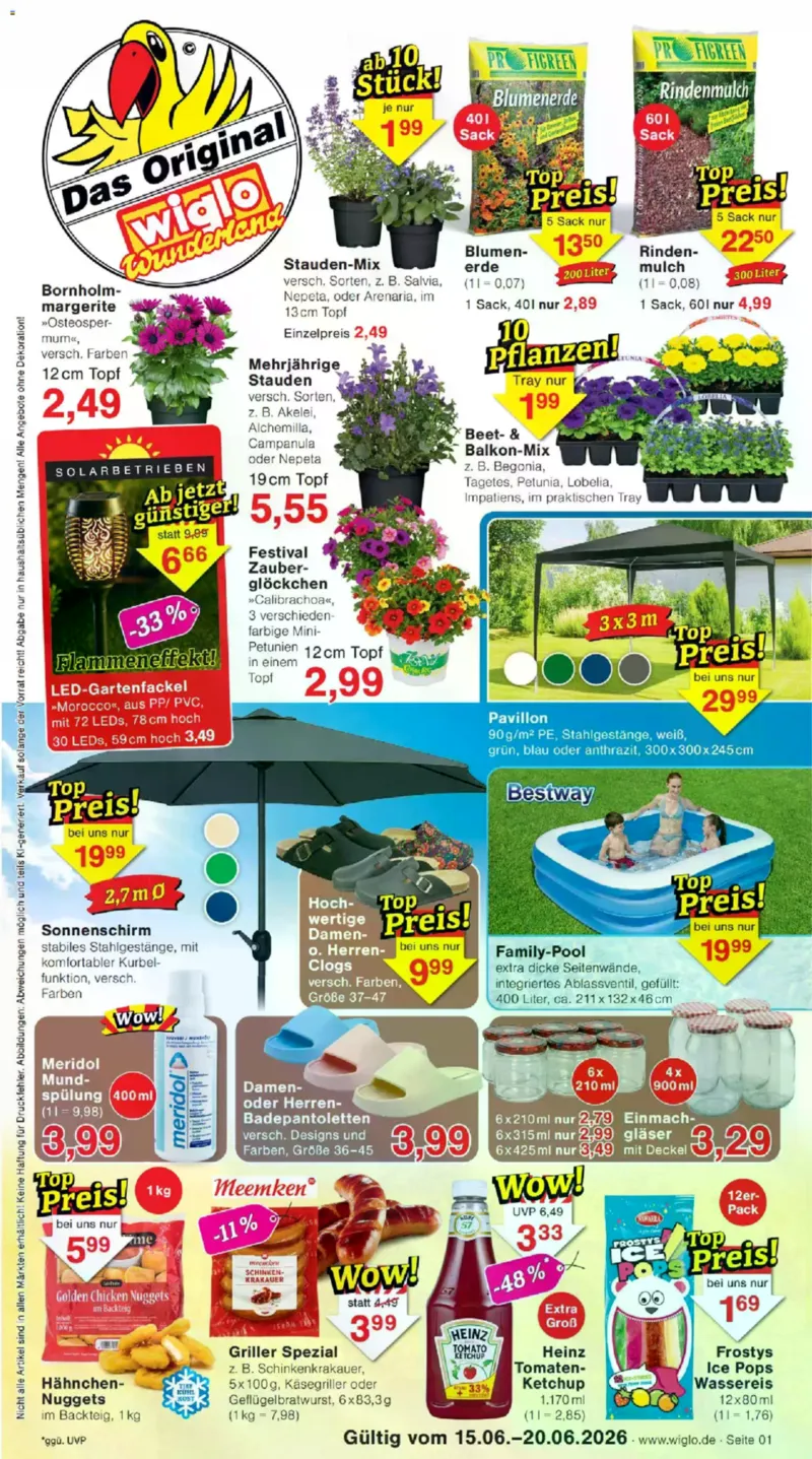 Wiglo Wunderland Prospekt vom 15.06.2026, Seite 1