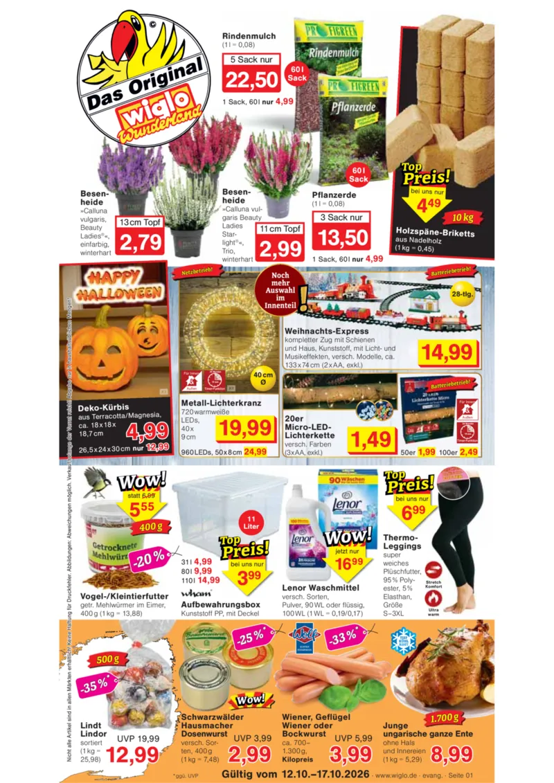 Wiglo Wunderland Prospekt vom 12.10.2026, Seite 1