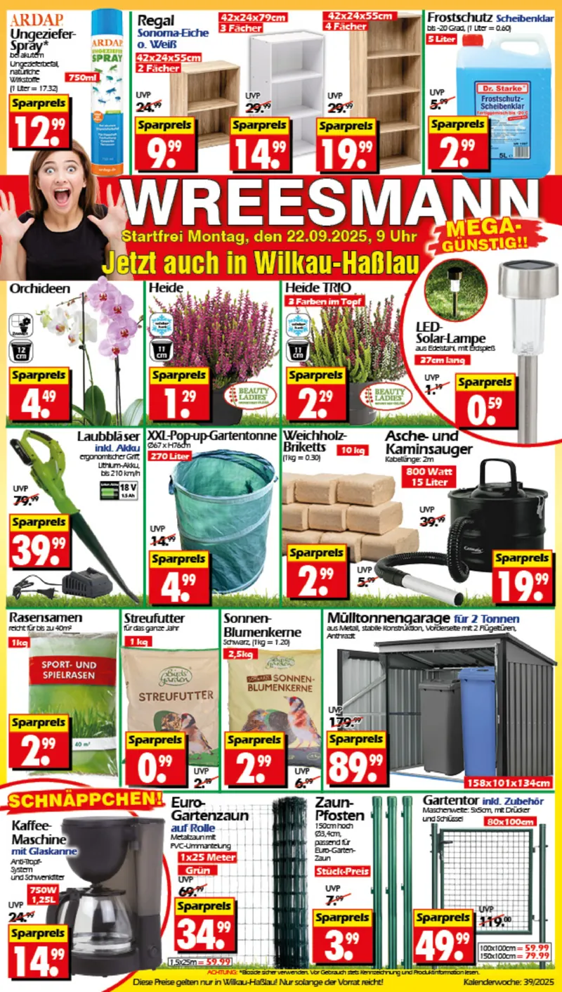 Wreesmann Prospekt vom 22.09.2025, Seite 1