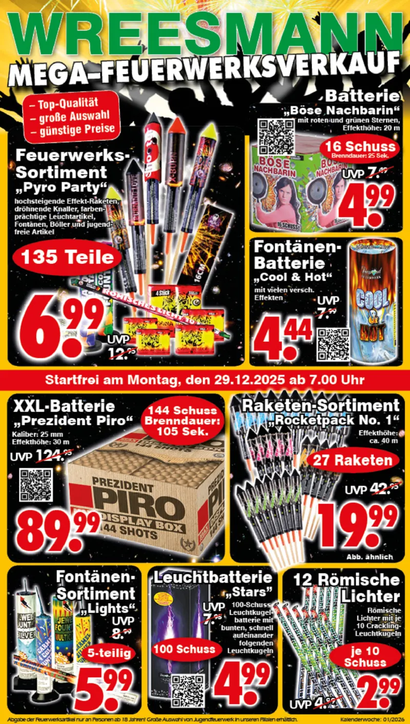 Wreesmann Prospekt vom 29.12.2025, Seite 1
