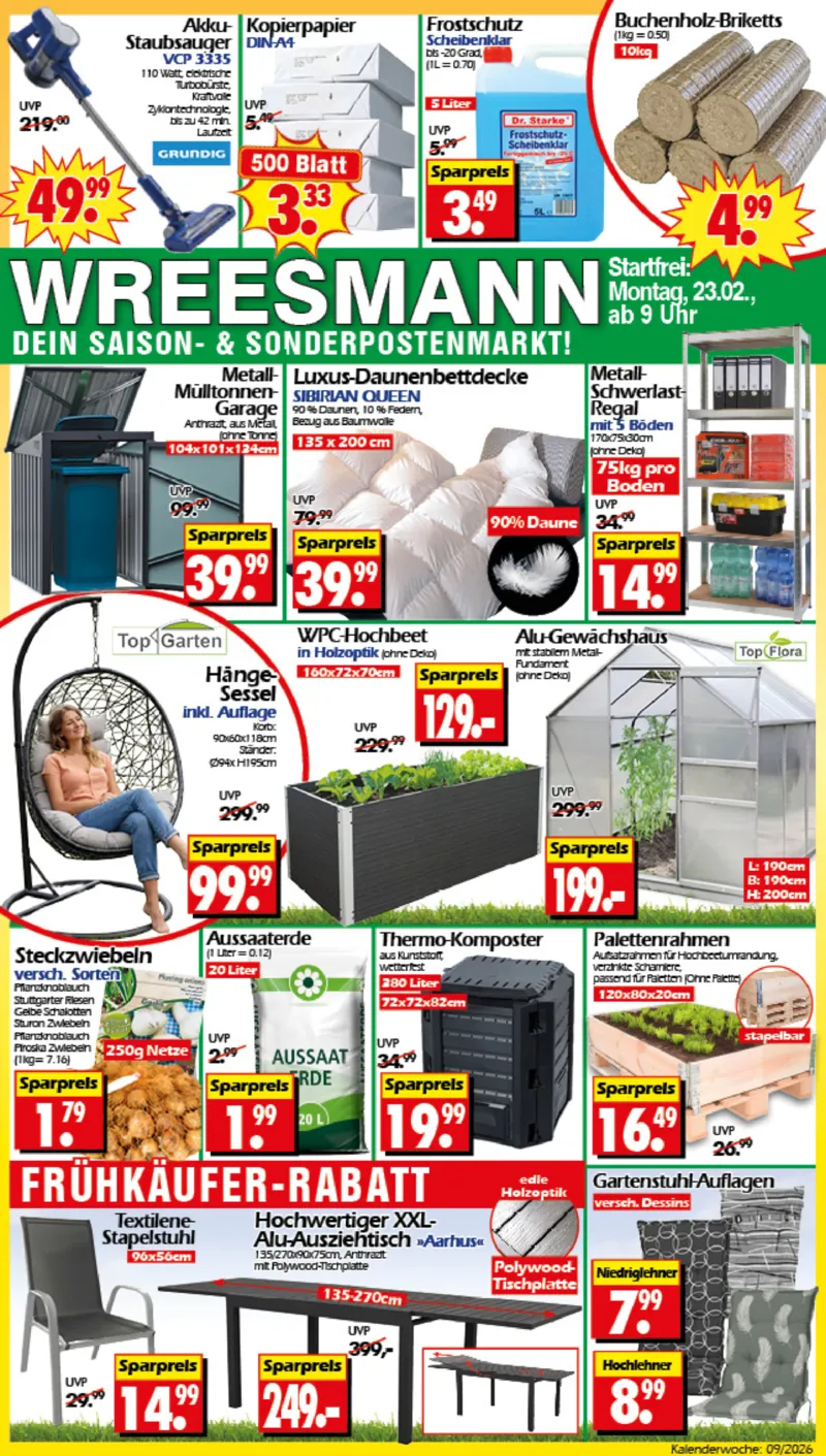 Wreesmann Prospekt vom 23.02.2026, Seite 1